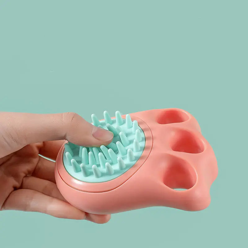 Cat Claw Bath Brush for pet grooming and bathing.