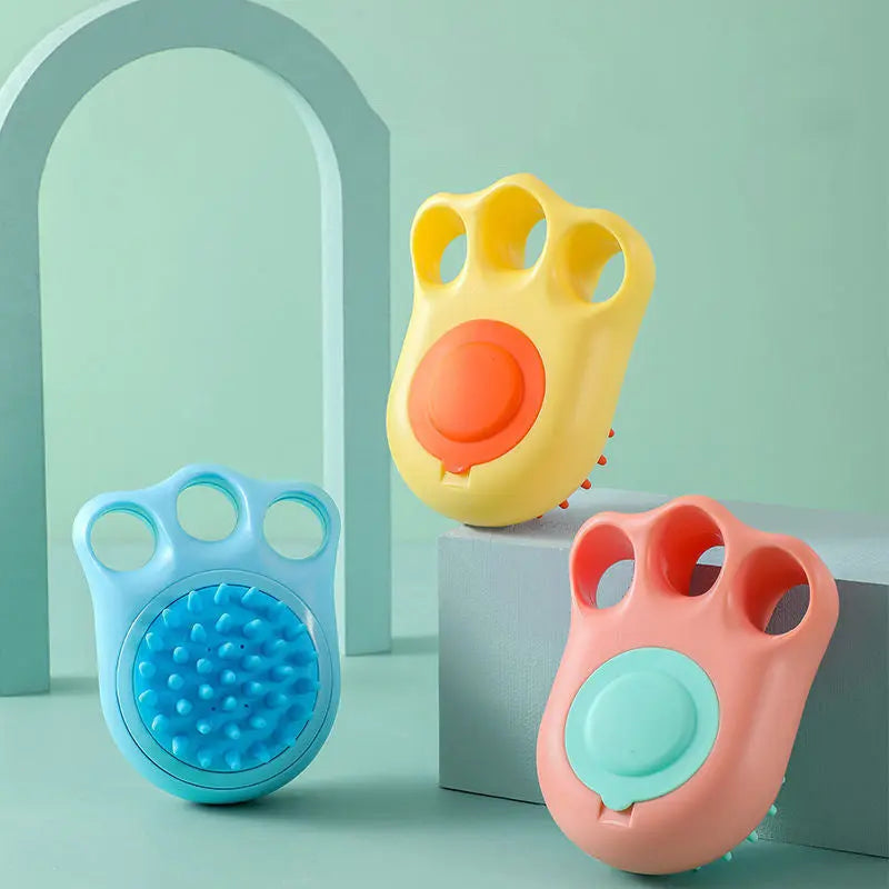 Cat Claw Bath Brush for pet grooming and bathing.