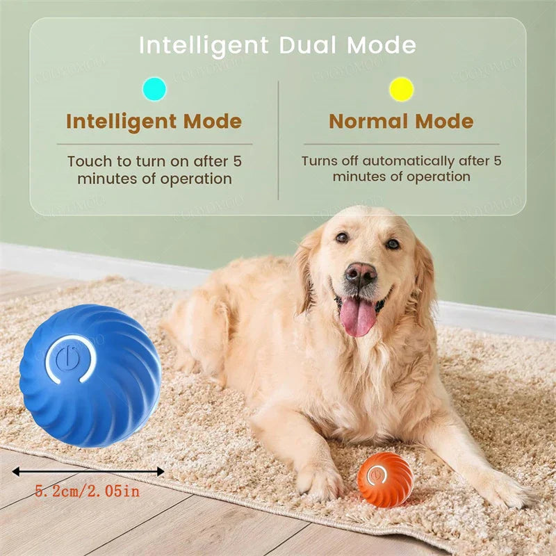 Smart Dog Toy Ball with Intelligent Dual Mode for Pets